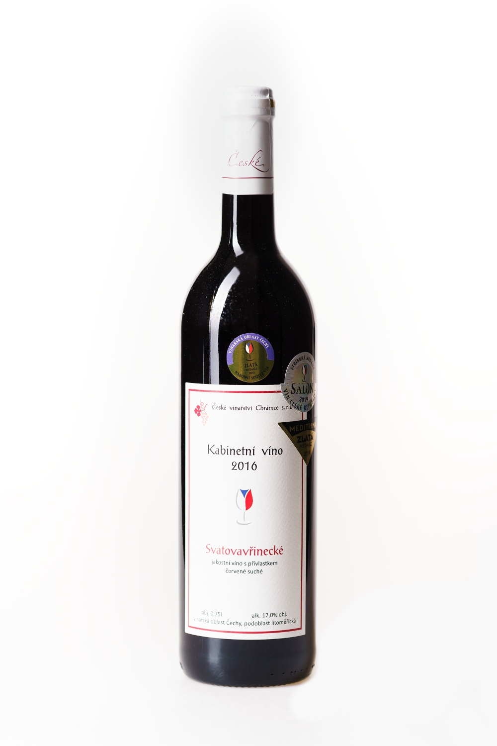 Svatovavřinecké kabinetní víno 2016 suché červené víno 0,75 l